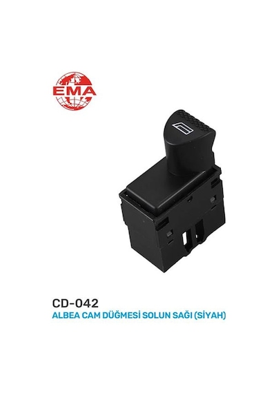 Ema Cd-042 Cam Açma Anahtarı Fıat Albea Sol Kapı Sağ Cam Tekli - Sürücü 98809718