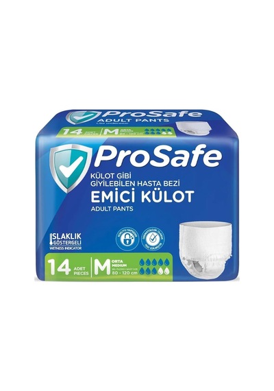 Prosafe Emici Külot Hasta Bezi M - Orta - Medium 14 Adet Tekli Pk M