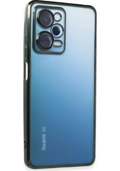 Newface Xiaomi Redmi Note 12 Pro 5g Kılıf Razer Lensli Silikon - Yeşil