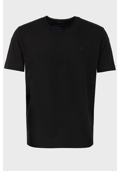 Buratti Pamuklu Regular Fit V Yaka T Shirt Erkek T Shirt 5902719 Siyah