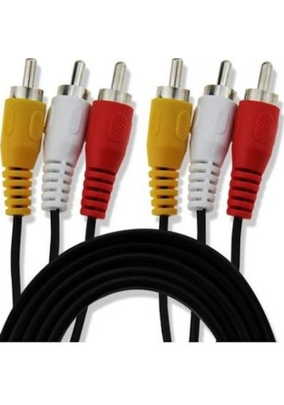 Alfais 5007 3Rca To 3 Rca Ses Görüntü Tos Scart Kablosu 3 Metre