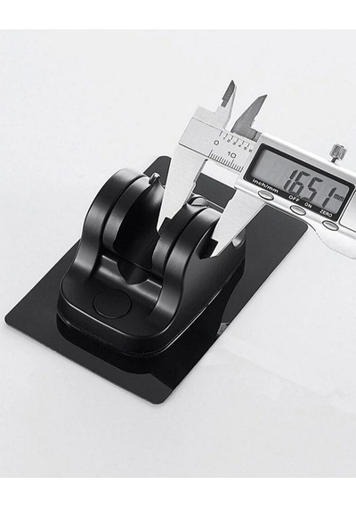 Siyah Kendinden Yapışkanlı 15 Kg Taşıyabilen Nano Duş Başlığı Ask Beyaz