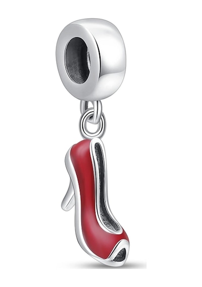 Nur Silver Sallantılı Kırmızı Ayakkabı Gümüş Charm Nur-bl01033