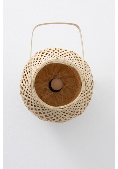 Meander Bambu Masa Lambası 23x37 Cm 4588 Natural