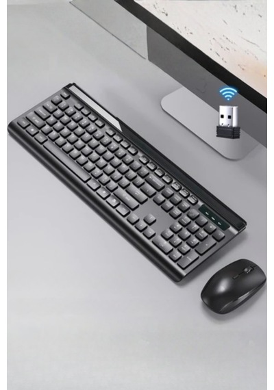 Büro Ev Ofis Bilgisayarı İçin Siyah Klasik Klavye Mouse Seti Diğer