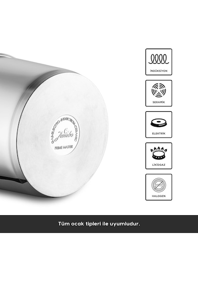Jumbo Prime Master 4 Litre Düdüklü Tencere Çelik