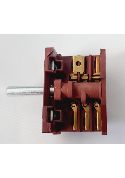 Alveus Uyumlu 3+3 Metal Mil Şalter , Ankastre Fırın Kademe Anahtarı Düğmesi Şalteri
