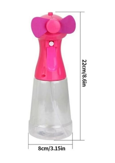 Sulu El Fanı Vantilatör Serinletici Mini Klima Yüz Soğutma Fanı 350 Ml Su Tankı Pilli Water Spray