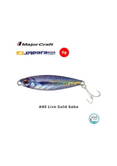 Major Craft Jigpara Micro Jpm-3gr 30mm 85 Live Gold Saba