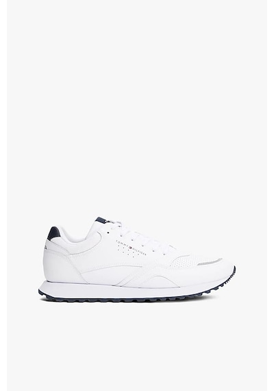 Tommy Hilfiger Erkek Dokulu Panelli Runner Sneaker - Beyaz 13141884