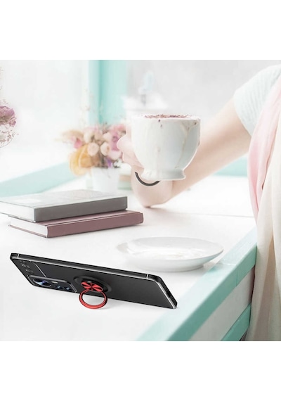 Xiaomi Mi 12 Pro Kilif Yüzüklü Magnetli Ravel Case Kapak 560951085