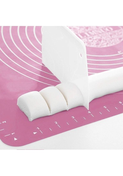 Pembe En Büyük Boy Silikon Hamur Açma Matı, Hamur Açma Altlığı Silpat 65x45cm Silikon Pembe Diğer