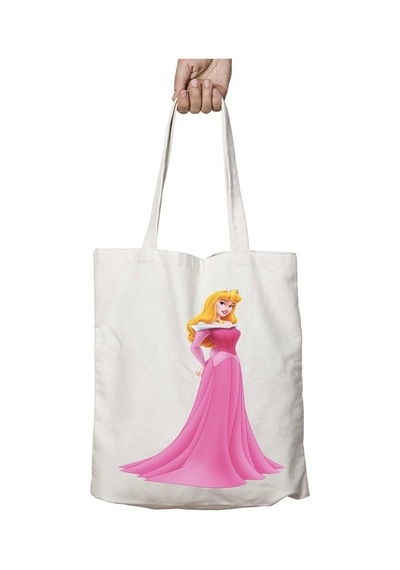Art Hediye Sleeping-beauty-png-pic İki Tarafı Kalıcı Baskılı Yıkanabilir Okul Plaj Omuz Bez Çantası Çok Renkli