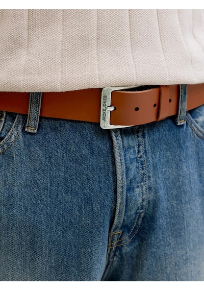 Jack & Jones Jacbraga Leather Belt Sn Erkek Kemer-32743 Açık Kahverengi