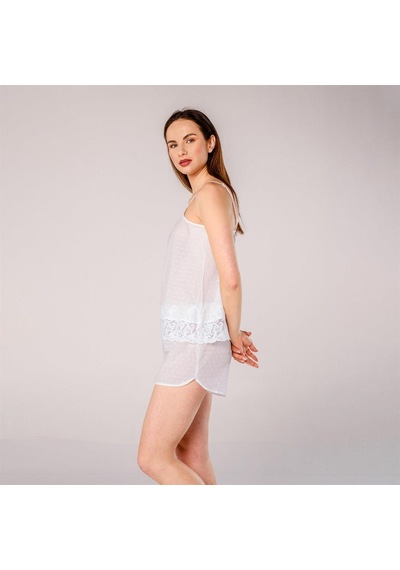 Miespiga Pearl Vual Dantelli Detaylı Şortlu Kadın Pijama Takımı