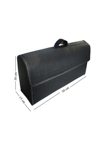 Ayrex Araç Bagaj Çantası Oto Bagaj Düzenleyicisi Organizer Siyah 50x20x15cm Su Geçirmez İthal Keçe Kumaş Genel