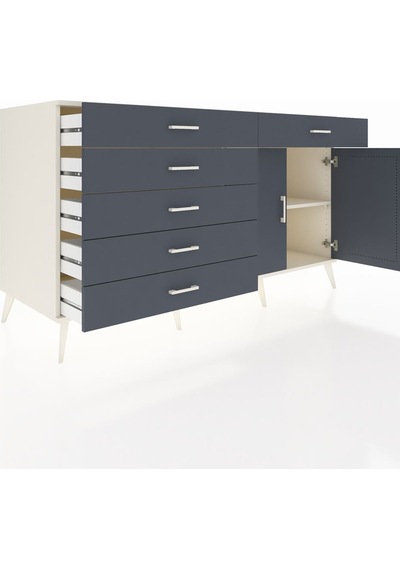 Kronos Konsol Tek Raflı 6 Çekmeceli 2 Kapaklı 176x59x99 Aytaşı-an Aytaşı-antrasit Kronos Konsol Tek Raflı 6 Çekmeceli 2 Kapaklı 176x59x99 Aytaşı-an Aytaşı-antrasit