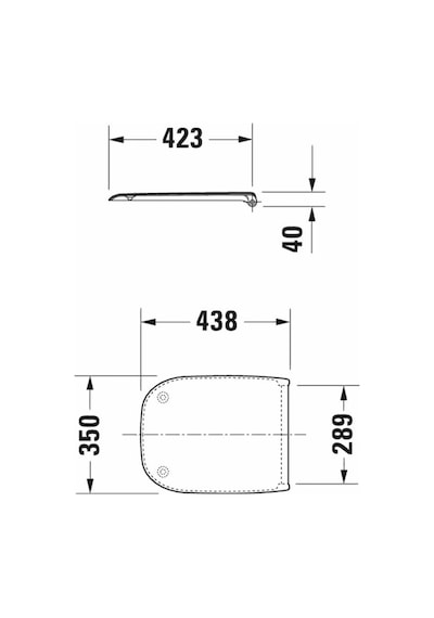Duravit D-code Klozet Kapağı Yavaş Kapanır 0067390000 Beyaz