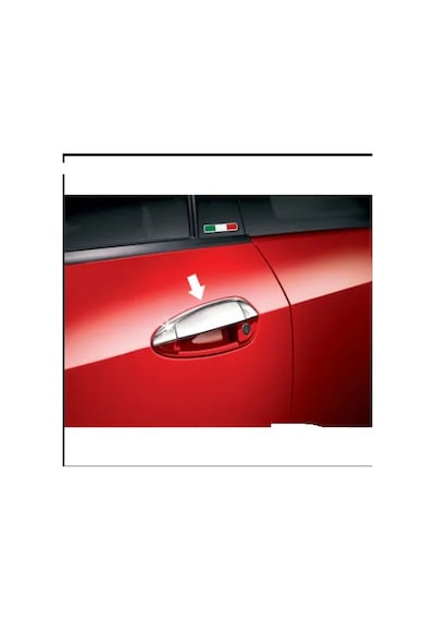 Fiat Punto Krom Kapı Kolu 4 Kapı 8 Parça 2005-2019 Paslanmaz Çeli