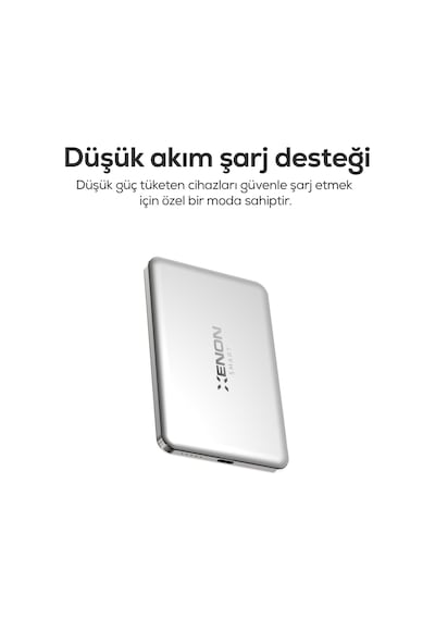 Xenon Smart Kablosuz Powerbank 15w 5000 Mah, Manyetik, 22.5w Pd Usb-c, İnce Alüminyum Gövde X6440 Standart