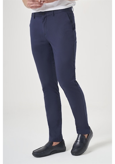 İmza Lacivert Yan Cep Slim Fit Casual Pamuklu Chino Pantolon 1003260178 Koyu Lacivert