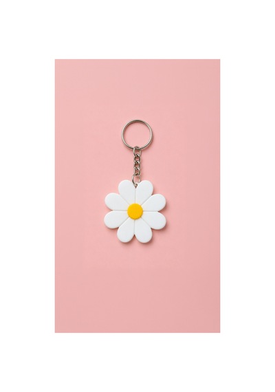 Tarzınıseç 3d Papatya Anahtarlık Charm 2'li Set