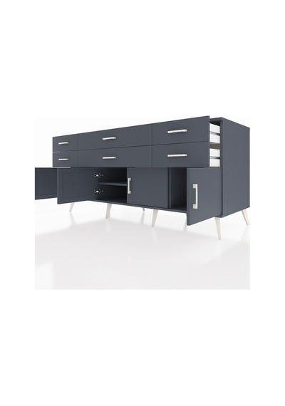 Kronos Konsol 2 Raflı 6 Çekmeceli 4 Kapaklı 176x59x83 Antrasit-antrasit/antrasit Antrasit/antrasit Kronos Konsol 2 Raflı 6 Çekmeceli 4 Kapaklı 176x59x83 Antrasit-antrasit/antrasit Antrasit/antrasit