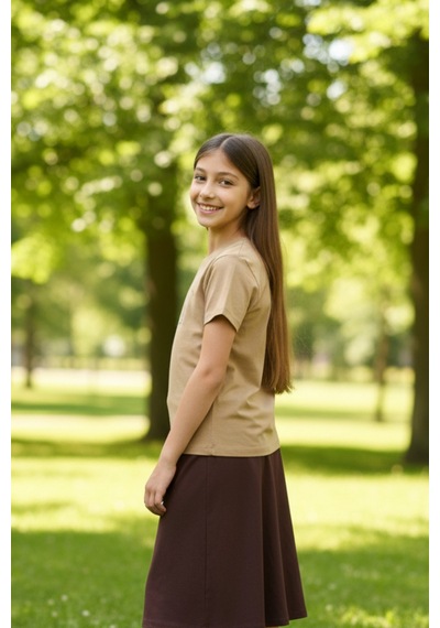 Kiagu Bej Kısa Kol Basic T-shirt- Terletmeyen Esnek Kumaş Pamuklu Mevsimlik Bej Kısakol Kız Çocuk Tsort Bej - 896854157 Bej Kiagu Bej Kısa Kol Basic T-shirt- Terletmeyen Esnek Kumaş Pamuklu Mevsimlik Bej Kısakol Kız Çocuk Tsort Bej - 896854157 Bej
