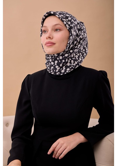Silk Home Aura Eşarp 140005-02 Koyu Lacivert, Beyaz, Vizon