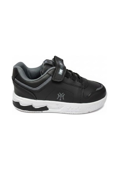 Erkek Çocuk Için Esnek Tabanlı Konforlu Yürüyüş Ve Günlük Kullanıma Uygun Sneaker Ayakkabı Siyah - Füme