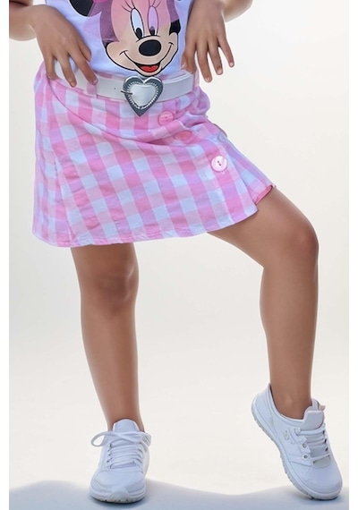 Riccotarz Kız Çocuk Minnie Baskı Ve Üzeri Tül Fiyonk Detaylı Tişört Ekose Desen Etekli Takım 001 Riccotarz Kız Çocuk Minnie Baskı Ve Üzeri Tül Fiyonk Detaylı Tişört Ekose Desen Etekli Takım 001