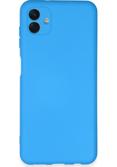 Galaxy A04e Kılıf Nano İçi Kadife Silikon - Mavi Çok Renkli