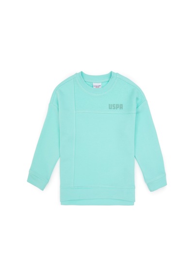 U.S. Polo Assn. Kız Çocuk Mint Bisiklet Yaka Sweatshirt 50317991-VR250
