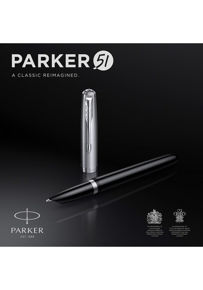 Parker 51 Siyah Ct, Dolma Kalem, F Uç 165-Koyu Yeşil