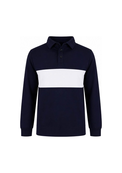 Trender Parçalı Lacivert Erkek Sweatshirt 2010