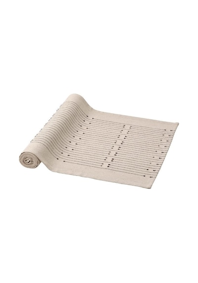 Ikea Vararv Masa Runnerı 35 X 150 Cm Bej - Koyu Gri Gri - Bej