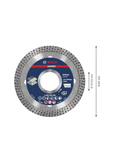 Expert Hardceramic X- Kesme Diskleri Sert Sert Taş Ø 85 Mm Aksesuar Küçük Avuç Taşlama Makinesi