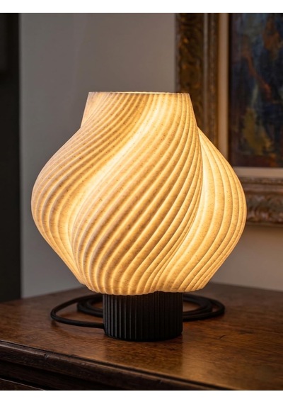 Designobee Krema- Modern Masa Ve Gece Lambası Ambiyans Lambası, Dekoratif Led Abajur, E14 Duy