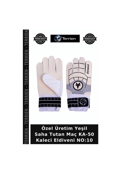 Özel Üretim Yeşil Saha Tutan Maç Ka-50 Kaleci Eldiveni No:10 Çok Renkli