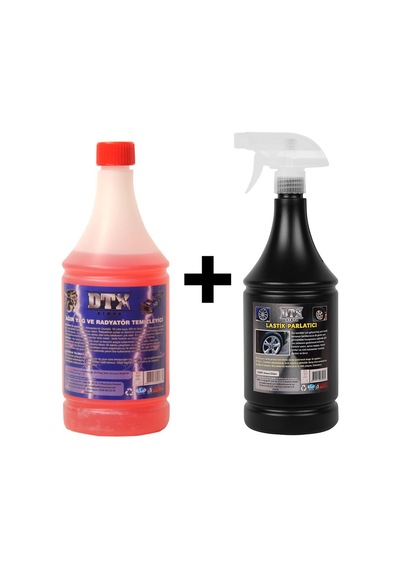 Ağır Yağ Ve Radyatör Temizleme Sıvısı 1 Lt & Lastik Parlatıcı Jel 500 Ml