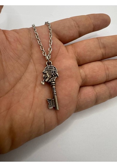 Sherlock Un İzinde Dedektif Temalı Unisex Kolye 60 Cm Zincir Çok renkli