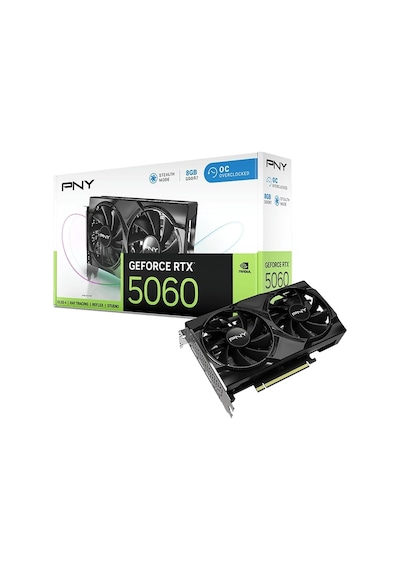 Pny Geforce Rtx 5060 8gb Oc Gddr7 128bit Dual Fan Siyah Gaming Aeae1pny0057