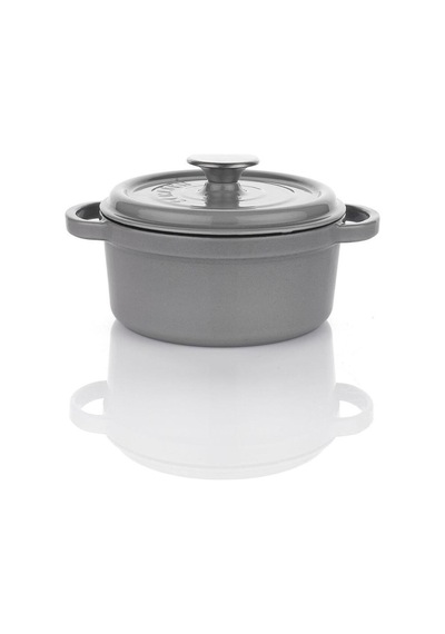 Schafer Guss Chef Demir Döküm 20Cm Derin Tencere Gri