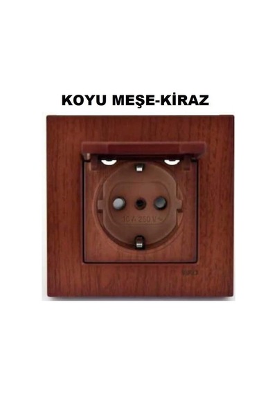 Viko Artline Novella Füme Kapaklı Topraklı Priz Çerçeveli - 92605