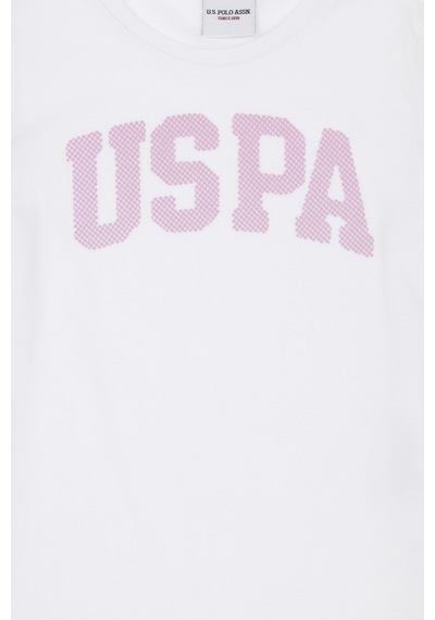 U.S. Polo Assn. Kız Çocuk Beyaz Bisiklet Yaka Basic Tişört 50283360-VR013 U.S. Polo Assn. Kız Çocuk Beyaz Bisiklet Yaka Basic Tişört 50283360-VR013