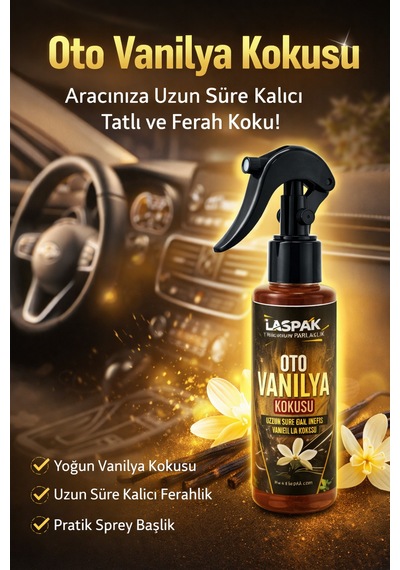 Vanilya Sprey Oto Kokusu Uzun Süre Kalıcı Ferah Araç Parfümü 100 Ml 100