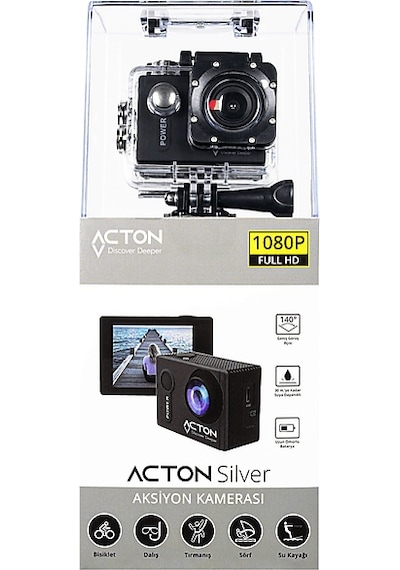 Acton Life Full Hd Wifi Aksyion Kamera Siyah