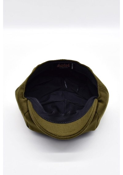 Külah Erkek Dökümlü Kışlık Newsie Kasket Premium Irish Flat Cap Şapka - Haki