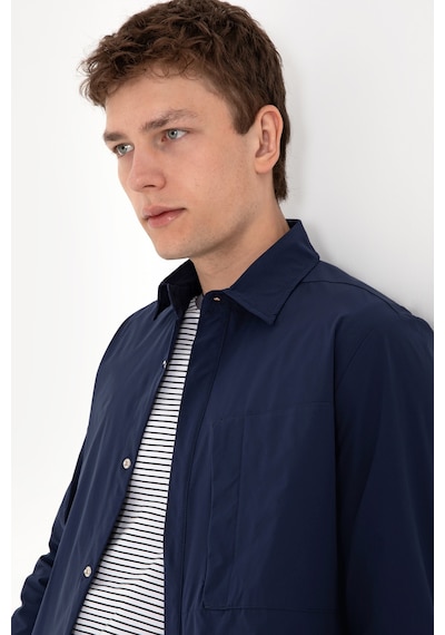 U.s. Polo Assn. Erkek Lacivert Gömlek Desenli 50301077-vr033 Lacivert