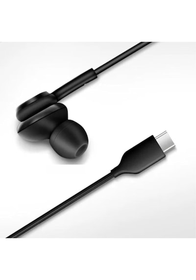 Type-c Kablolu Kulak İçi Kulaklık Gürültü Önleyici Mikrofon, Dahili Ses Kontrol, Ergonomik Si Standart